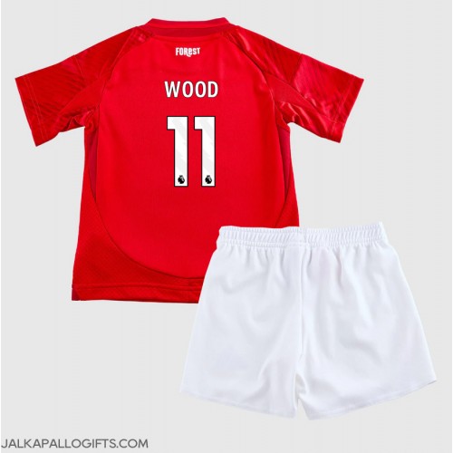 Nottingham Forest Chris Wood #11 Koti Peliasu Lasten 2024-25 Lyhythihainen (+ Lyhyet housut)